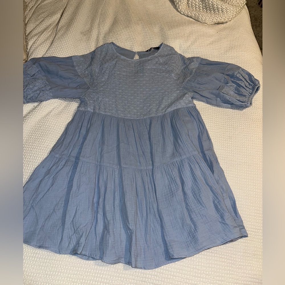 Zara baby blue dress